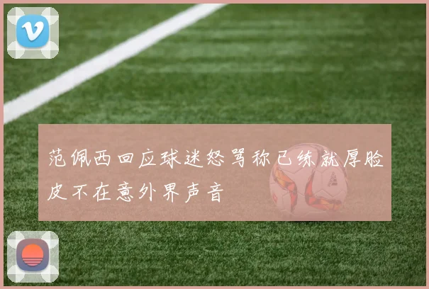 范佩西回应球迷怒骂称已练就厚脸皮不在意外界声音